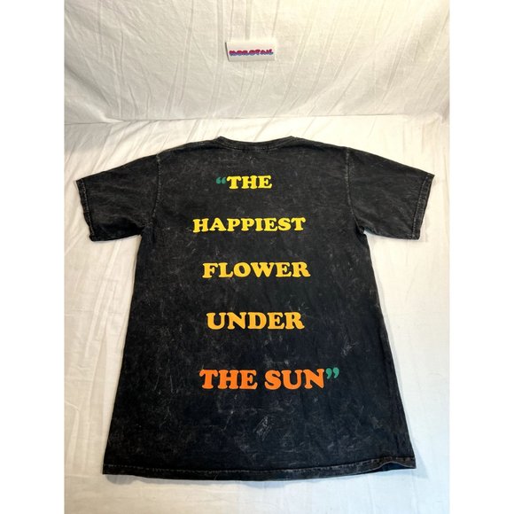 Petal & Peacocks Graphic T-Shirt Adult Medium Gray Short Sleeve Shirt - Picture 5 of 9